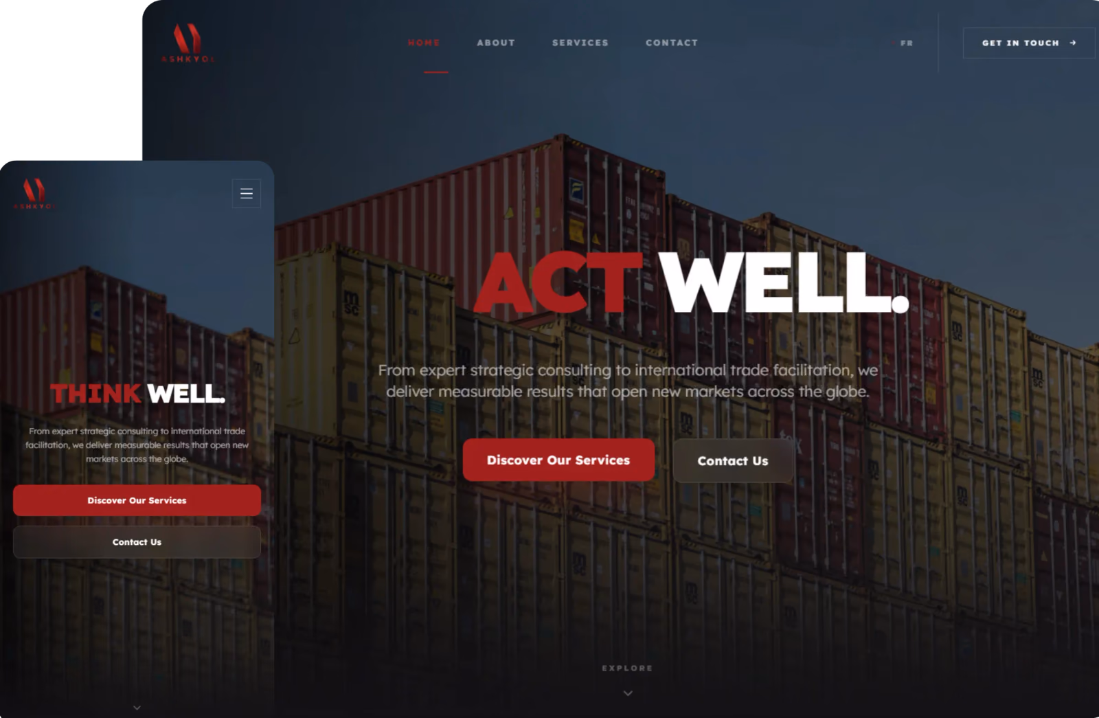 ASHKYOL Corporate Consulting website