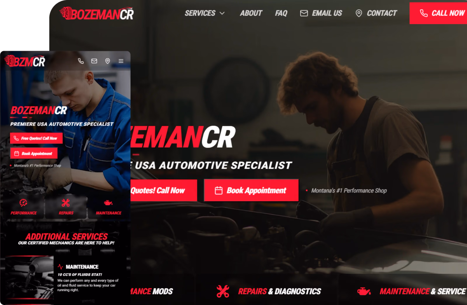 BozemanCR Automotive website
