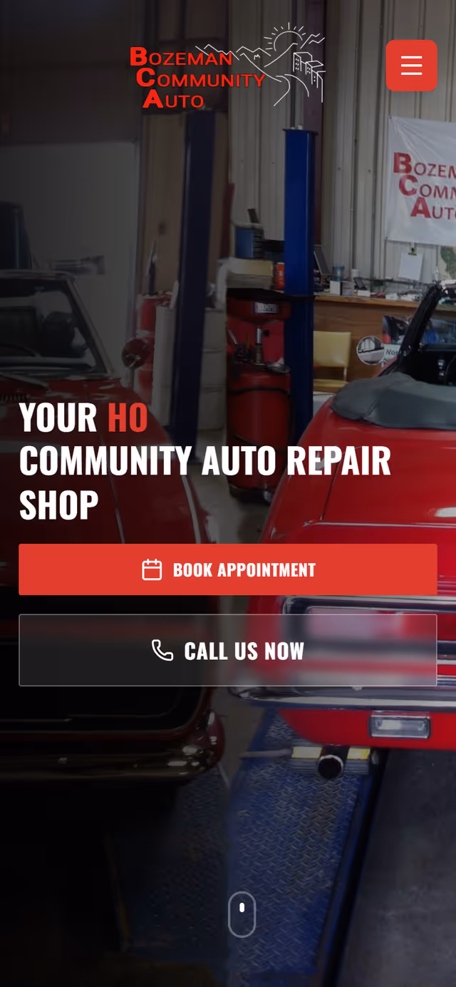 Bozeman Community Auto Repair on mobile