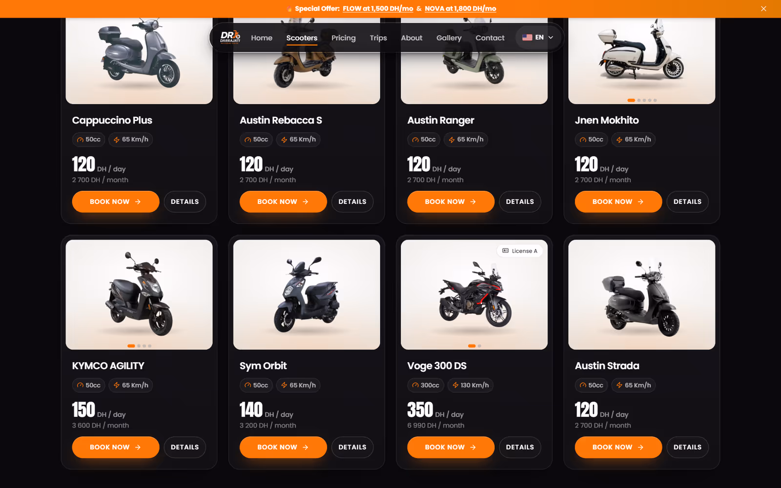 Darrajati Scooter Rental further down the page on desktop