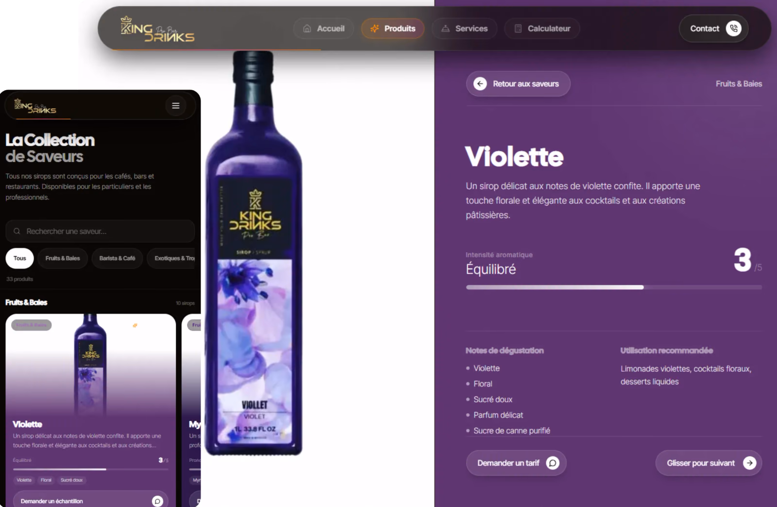 KingDrinks Mixology website
