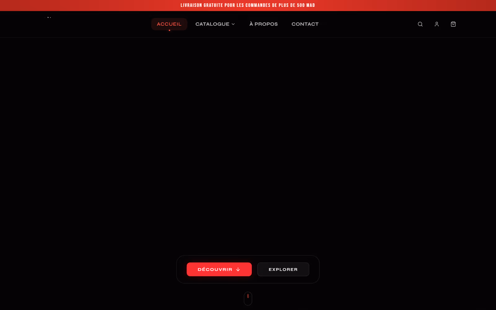 Lost & Found Store homepage on desktop